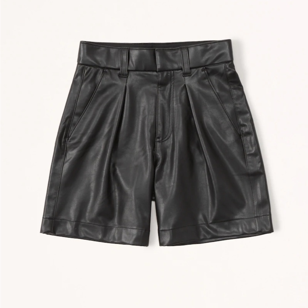 Leather shorts